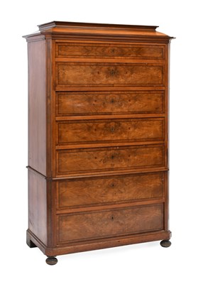 Lot 588 - A French Figured Walnut and Ebony-Strung...