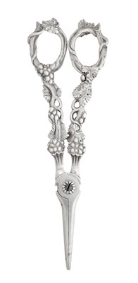 Lot 2469 - A Pair of William IV Silver Grape-Scissors