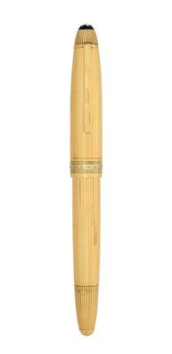 Lot 2505 - A Montblanc Meisterstück Silver-Gilt Fountain-Pen