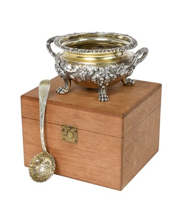 Lot 2439 - A George IV Silver Sauce-Tureen and a George III Silver Sifting-Spoon