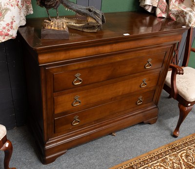 Lot 1388 - A Modern Cherrywood Chest of Drawers with...