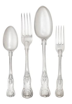 Lot 2496 - A George IV and Later Silver Table-Service