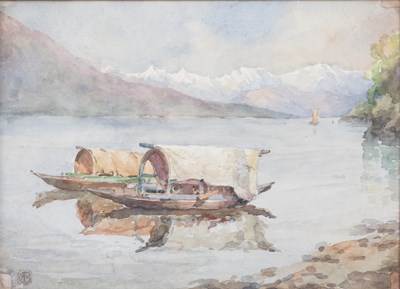 Lot 1086 - Continental School (20th Century) Boats on...