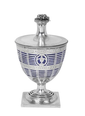 Lot 2416 - A George III Silver Sugar-Basket and Cover