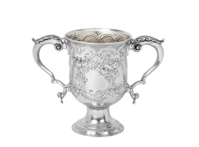 Lot 2412 - A George III Provincial Silver Two-Handled Cup