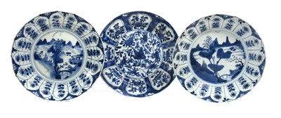 Lot 323 - A Chinese Porcelain Plate, Kangxi, painted in...