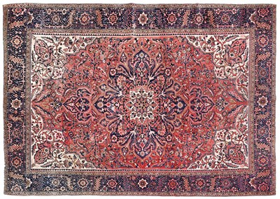 Lot 228 - Heriz Carpet North West Iran, Circa 1950 The...