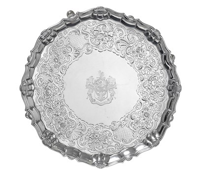 Lot 2406 - A George II Silver Salver