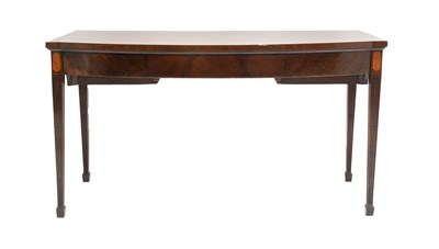Lot 404 - A Late George III Mahogany Bowfront Serving...