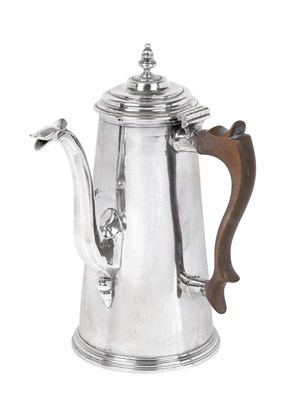 Lot 2403 - A Queen Anne Silver Chocolate-Pot