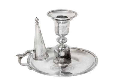Lot 2544 - A Victorian Silver Chamber-Candlestick