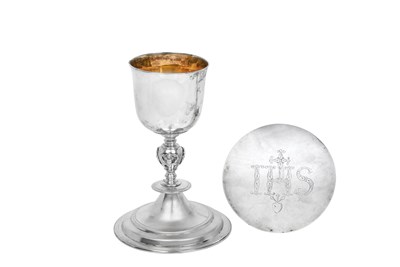 Lot 2621 - A Charles I Silver Recusant Chalice With an Associated Paten