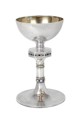 Lot 2600 - An Elizabeth II Multi-Gem Set Silver Chalice