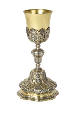 Lot 2615 - A Continental Silver-Gilt and Gilt-Bronze Chalice