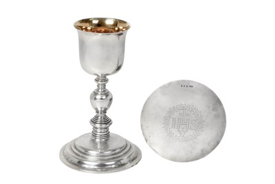 Lot 2609 - An Edward VII Silver Chalice and an Associated Victorian Silver Paten