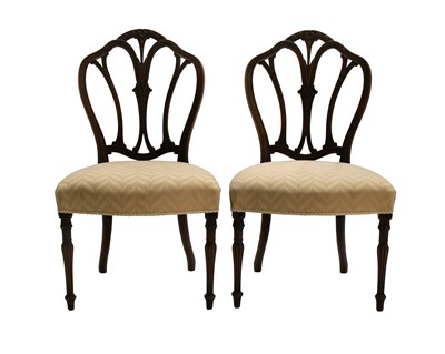 Lot 497 - A Pair of George III Carved Mahogany Dining...