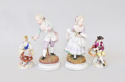Lot 192 - Four German Porcelain Figures, Sitzendorf and...