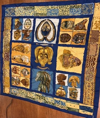 Lot 1137 - Hermès Silk Scarf Persona Designed by L...