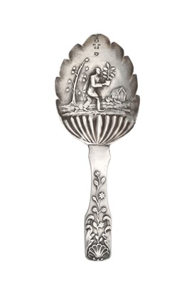 Lot 2494 - A George IV Silver Caddy-Spoon