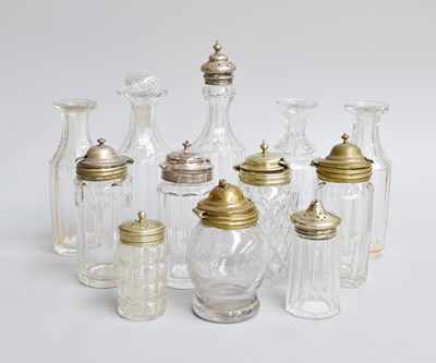 Lot 273 - Various 19th Century and Later Cut Glass Cruet...