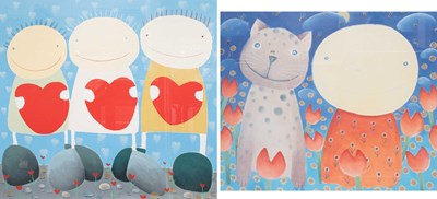 Lot 1174 - After Mackenzie Thorpe (b.1956) "Three of...