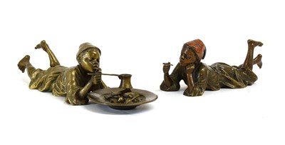 Lot 243 - A Bergmann Cold-Painted Bronze Figure of an...