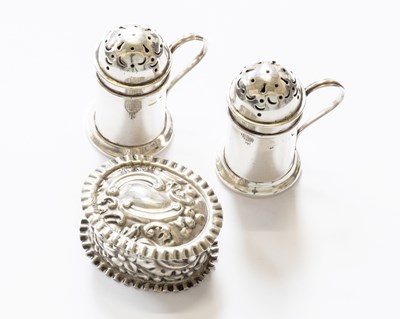 Lot 53 - A Pair of Silver Pepperettes, London 1894; a...