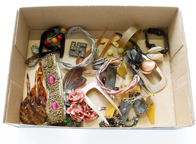 Lot 366 - Various Costume Jewellery, hair combs etc