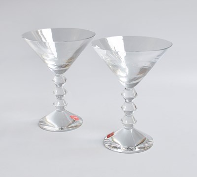 Lot 226 - A Pair of Baccarat Vega Martini Glasses,...