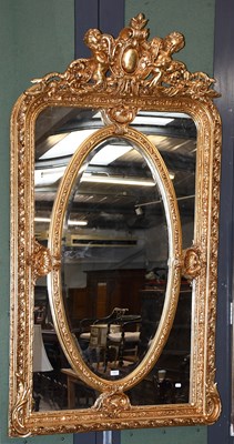 Lot 1316 - A Large Gilt Framed Neo-Classical Style Mirror,...