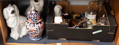 Lot 184 - A Japanese Imari Porcelain Jar and Cover,...