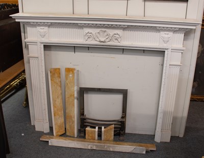 Lot 1228 - A Large Georgian Style White Painted Timber...