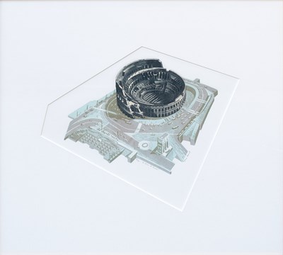 Lot 1040 - Anne Desmet (b. 1964) "A slice of Rome" Signed,...