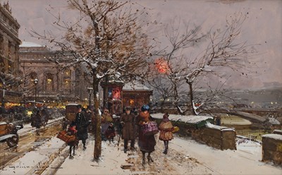 Lot 1008 - Eugène Galien-Laloue (1854-1941) French "Quai...