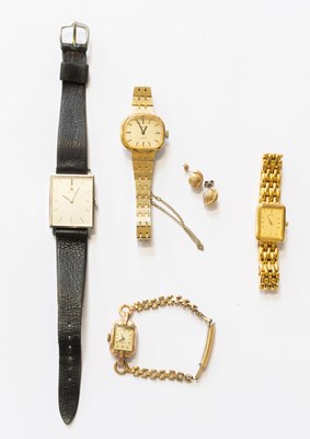 Lot 189a - A Hamilton Rectangular Shaped Wristwatch, Lady'...