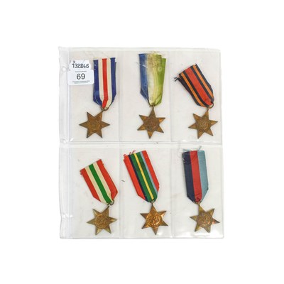 Lot 69 - Six Single Second World War Medals, comprising...