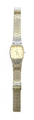 Lot 399 - A Stainless Steel Omega De Ville Centre...
