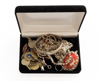 Lot 286 - A Quantity of Silver and White Metal Jewellery,...