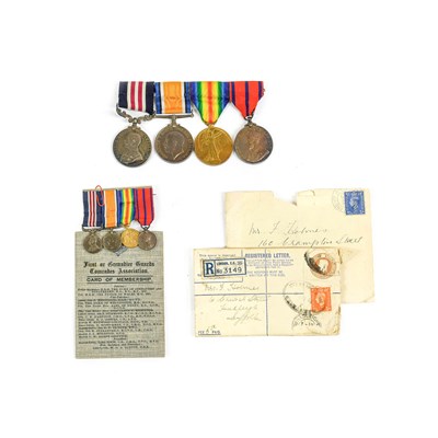 Lot 52 - A First World War MM Group of Four Medals,...