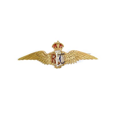Lot 140 - A First World War 15 Carat Gold and Enamel...