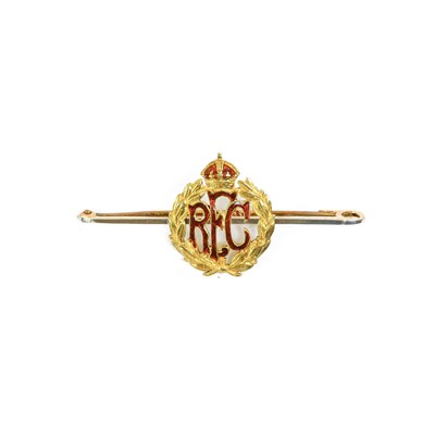 Lot 141 - A First World War 15 Carat Gold and Enamel...