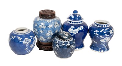 Lot 26 - A Chinese Porcelain Ginger Jar and Cover, 19th...