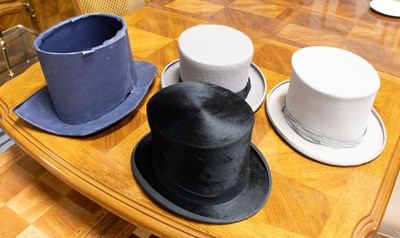 Lot 1003 - Woodrow Piccadilly London Black Silk Top Hat,...