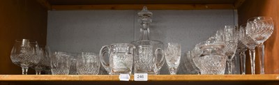 Lot 246 - Waterford Crystal "Colleen" Pattern, including...