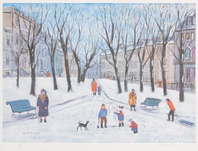 Lot 1052 - Betty Stirling (1915-1985) Winter Signed and...