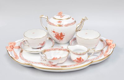 Lot 255 - A Herend Porcelain Tete a Tete, decorated with...