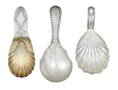 Lot 8 - Two George III and a George IV Silver...