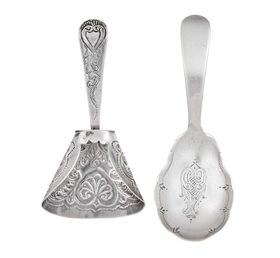Lot 4 - Two George III Silver Caddy-Spoons, by Thomas...
