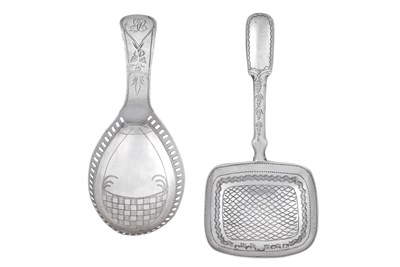 Lot 2 - Two George III Silver Caddy-Spoons, by Joseph...
