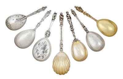 Lot 24 - Seven Various Caddy-Spoons, variously formed (7)